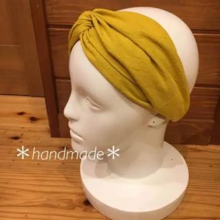 ＊handmade＊即購入OK✴︎大人用クロスターバン ヘアバンド(ヘアバンド)