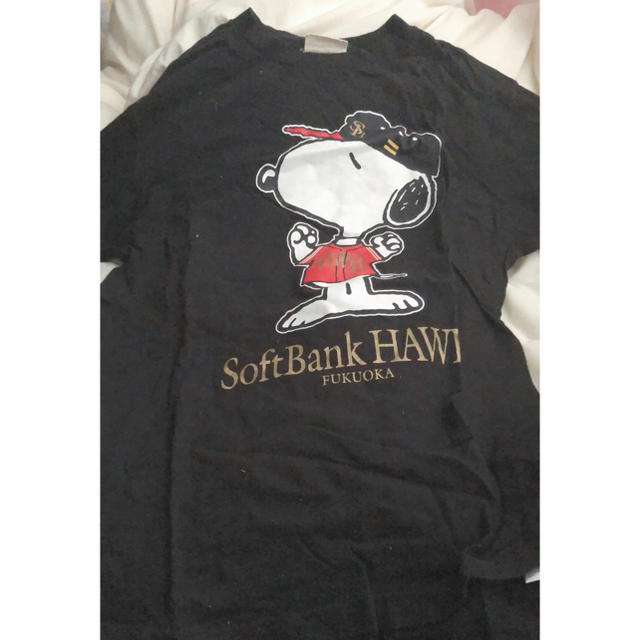 Softbank(ソフトバンク)のホークスTシャツスヌーピー スポーツ/アウトドアの野球(応援グッズ)の商品写真