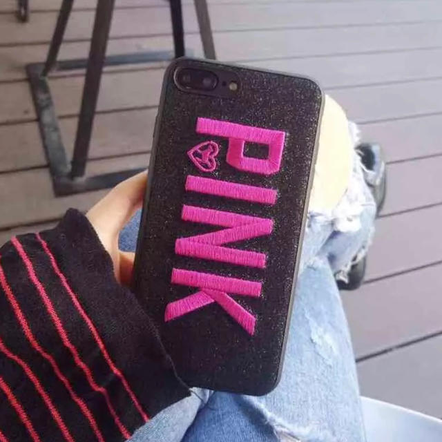 Victoria's Secret - PINK 刺繍 ロゴ iPhone XR 用 ケース ブラック の通販 by love2pinky's shop｜ヴィクトリアズシークレットならラクマ