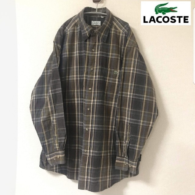 LACOSTE(ラコステ)の小杉専用【LACOSTE】90sオーバーサイズ チェックシャツ メンズのトップス(シャツ)の商品写真