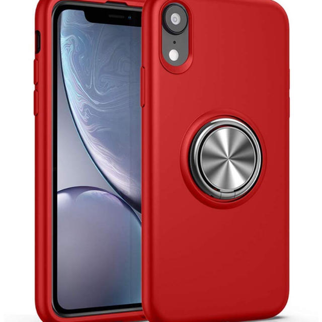 iPhone XR ケース リング tpu リング付き シリコン耐衝撃 指紋防止の通販 by dodo's shop｜ラクマ