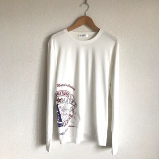 ボイコット(BOYCOTT)の【BOYCOTT】長袖 Tシャツ カットソー ★ 白 ホワイト 丸首 ロンT(Tシャツ/カットソー(半袖/袖なし))