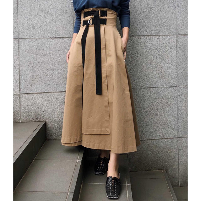 ロングスカートDOUBLE TAPE BELT SKIRT  AmeriVINTAGE