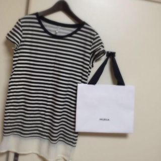 ムルーア(MURUA)のムルーアボーダーtシャツワンピース☺︎(ミニワンピース)