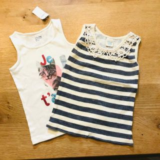 ギャップキッズ(GAP Kids)のノースリーブ2枚セット 100cm(Tシャツ/カットソー)