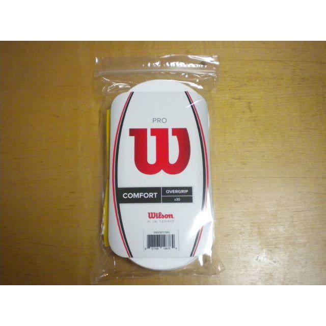 wilson(ウィルソン)のWILSON（ウィルソン）グリップテープ（ウェット）15本入り（白） スポーツ/アウトドアのテニス(その他)の商品写真