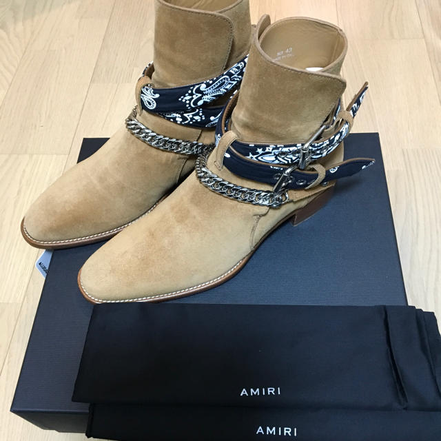 AMIRI バンダナ ブーツ サイズ 43 メンズの靴/シューズ(ブーツ)の商品写真