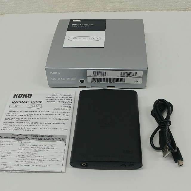 KORG(コルグ)の【美品】KORG DS-DAC-100m DSD ハイレゾ対応 USB アンプ スマホ/家電/カメラのオーディオ機器(その他)の商品写真