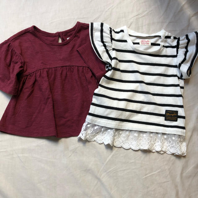 Old Navy(オールドネイビー)のOLD NAVY &wrangler ガールズトップス2点セット キッズ/ベビー/マタニティのキッズ服女の子用(90cm~)(Tシャツ/カットソー)の商品写真