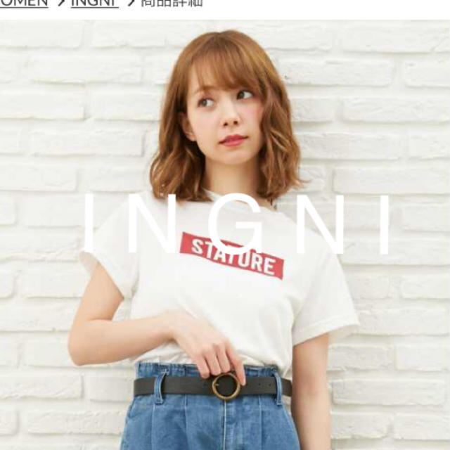 INGNI(イング)の【2018春夏】新品★ I N G N Iイング★BOXロゴ半袖/T レディースのトップス(Tシャツ(半袖/袖なし))の商品写真