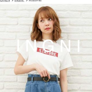 イング(INGNI)の【2018春夏】新品★ I N G N Iイング★BOXロゴ半袖/T(Tシャツ(半袖/袖なし))