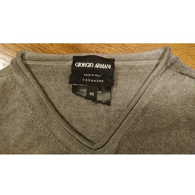 Giorgio Armani(ジョルジオアルマーニ)のGIORGIO ARMANI カシミア 薄手ニット セーター メンズのトップス(ニット/セーター)の商品写真