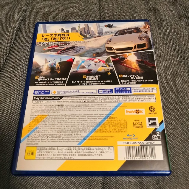 PlayStation4(プレイステーション4)のPS4 THE CREW2 クルー2 エンタメ/ホビーのゲームソフト/ゲーム機本体(家庭用ゲームソフト)の商品写真