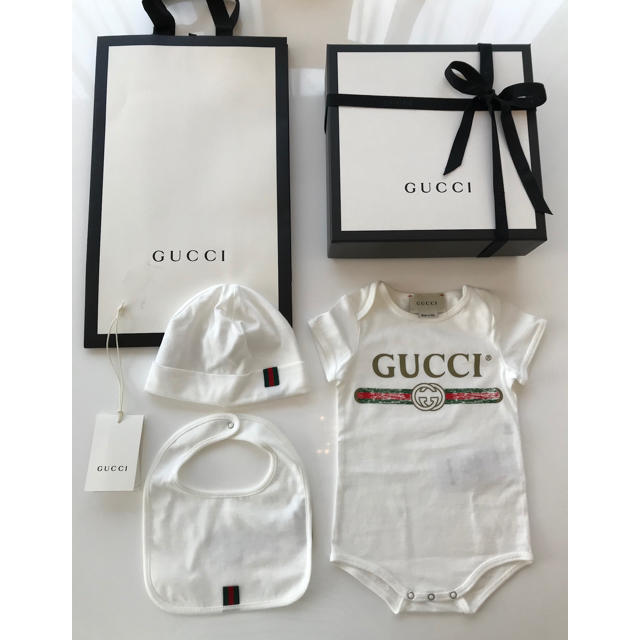 ＊出産祝い＊ GUCCI ロゴ コットン ギフトセット | フリマアプリ ラクマ