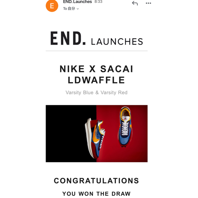 Nike×sacai LD WAFFLEスニーカー