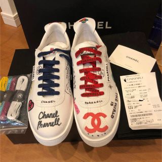 シャネル(CHANEL)のシャネル ファレル スニーカー 43 希少 コラボ(スニーカー)