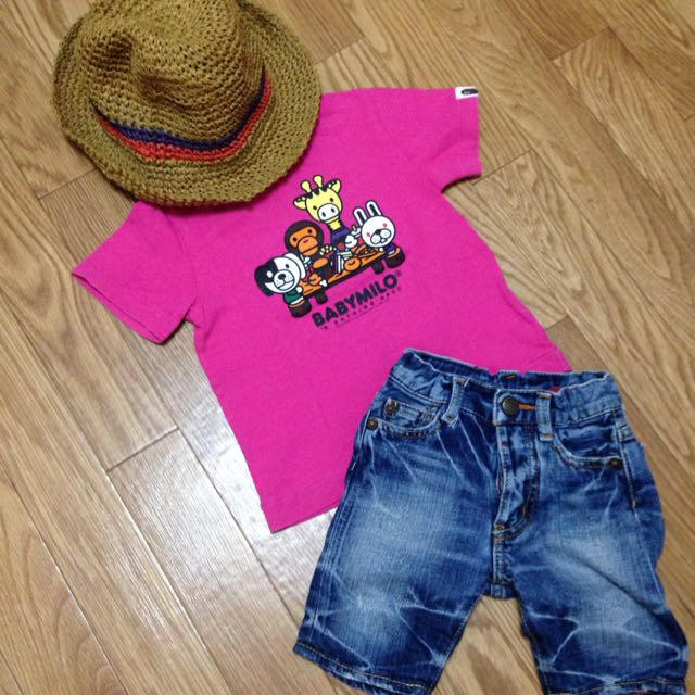 A BATHING APE(アベイシングエイプ)のBAPE KIDS***100cm キッズ/ベビー/マタニティのキッズ服女の子用(90cm~)(Tシャツ/カットソー)の商品写真