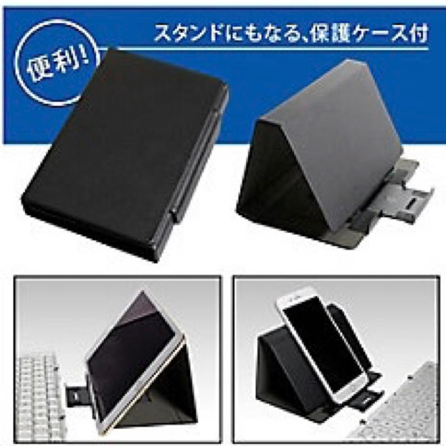 Bluetooth キーボード スマホ タブレット 対応 スマホ/家電/カメラのPC/タブレット(PC周辺機器)の商品写真