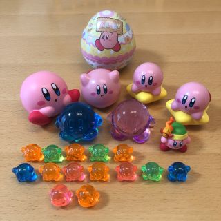 星のカービィまとめ売り スクイーズ 起き上がりこぼし エッグ缶 アクリルアイス他(キャラクターグッズ)