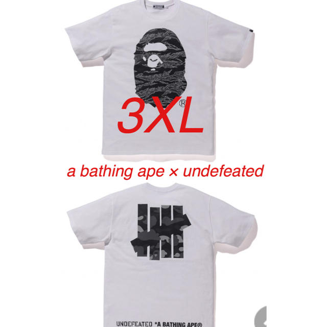a bathing ape×undefeated 3XL T shirt