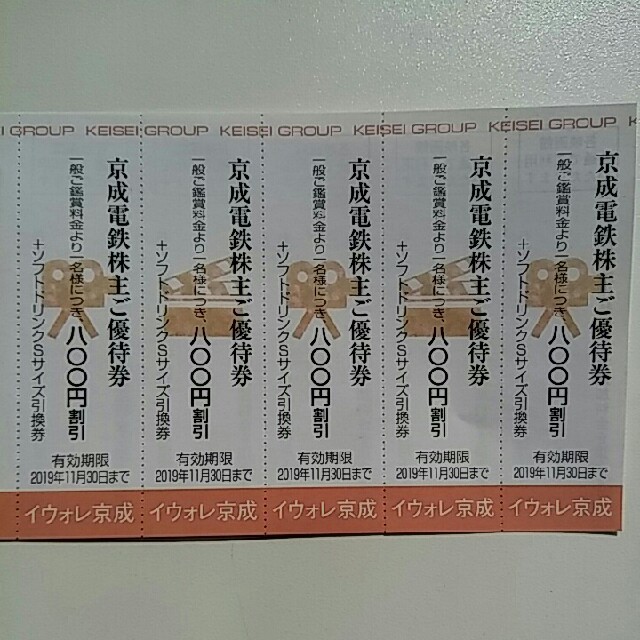 2019年11月30日迄有効✨京成ローザご入館割引券５枚➕ソフトドリンク引換券 チケットの映画(洋画)の商品写真