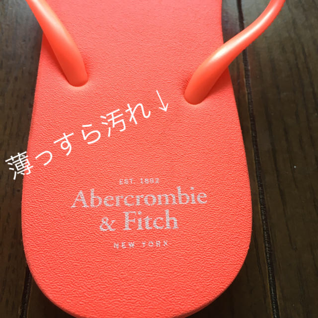 Abercrombie&Fitch(アバクロンビーアンドフィッチ)のアバク送料込 ロンビー&フィッチ ビーサン オレンジ 8-9(26cm前後) メンズの靴/シューズ(ビーチサンダル)の商品写真