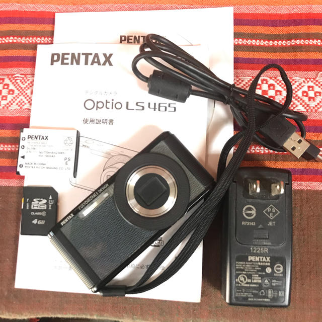 Pentax optio LS 465 1600万画素 5倍ズーム4GB SD付 3