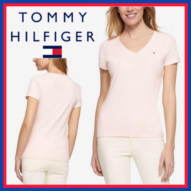 TOMMY HILFIGER(トミーヒルフィガー)の【まもなく処分】トミーヒルフィガー Tシャツ ピンク レディースのトップス(Tシャツ(半袖/袖なし))の商品写真