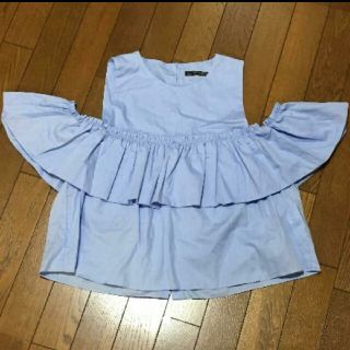 ザラ(ZARA)のザラ ZARA 肩出し オフショルダー ブラウス(シャツ/ブラウス(半袖/袖なし))