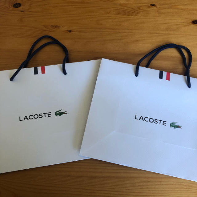 LACOSTE(ラコステ)のラコステ 紙袋 2枚セット レディースのバッグ(ショップ袋)の商品写真