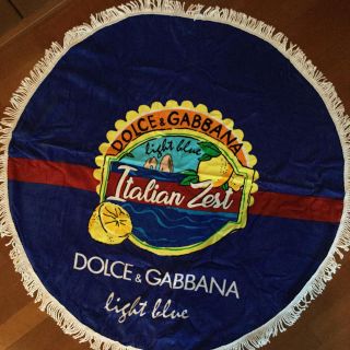 ドルチェアンドガッバーナ(DOLCE&GABBANA)の新品 非売品ノベルティドルチェ&ガッバーナ light blue ビーチタオル(タオル/バス用品)