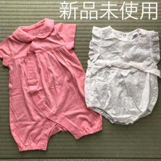 ベベ(BeBe)の新品 ロンパース 70cm 60cm bebe 女の子(ロンパース)