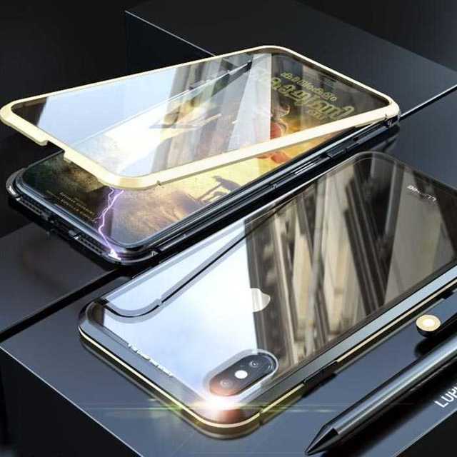 両面 ガラス iPhoneXS iPhoneX ケース 黒 ＆ 金 透明カバーの通販 by トシ's shop｜ラクマ