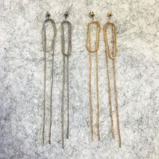 アクネ(ACNE)のメタル チェーンピアス P105(ピアス)