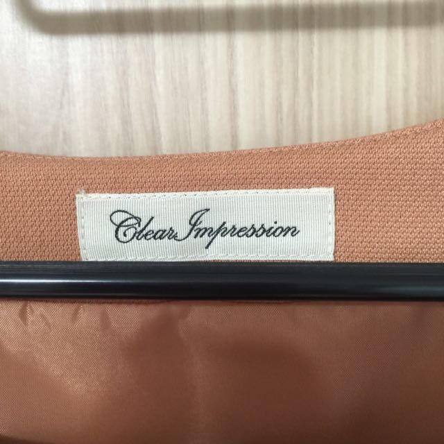 CLEAR IMPRESSION(クリアインプレッション)のクリアインプレ オレンジ ワンピース レディースのワンピース(ひざ丈ワンピース)の商品写真