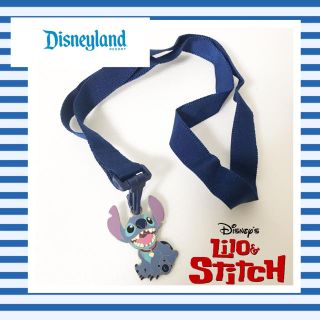 スティッチ(STITCH)のスティッチ ランヤード ストラップ ピン ピントレーダーリロアンドスティッチ(キャラクターグッズ)