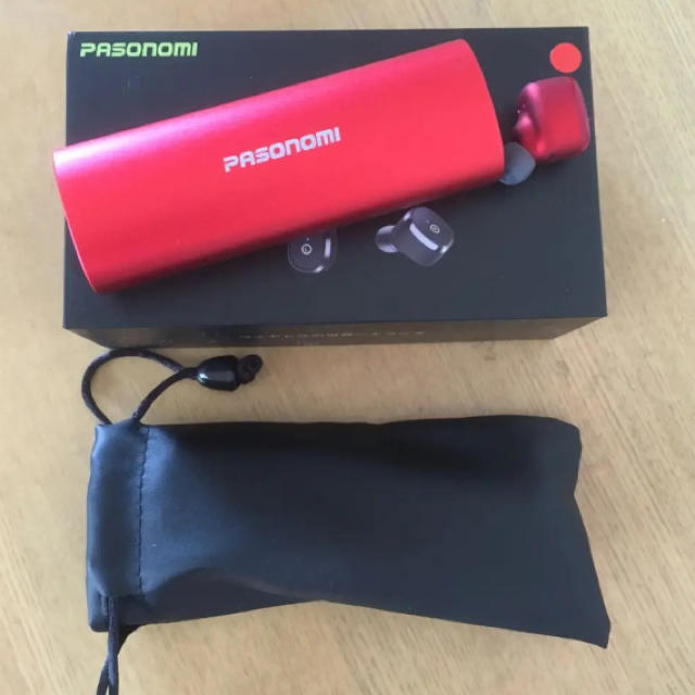 Pasonomi ワイヤレスイヤホン(左のみ) 充電器・袋付き スマホ/家電/カメラのオーディオ機器(ヘッドフォン/イヤフォン)の商品写真