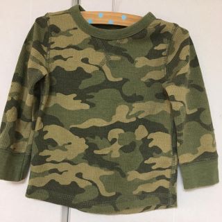 オールドネイビー(Old Navy)の迷彩 ロンT アーミー 12-18m(Ｔシャツ)