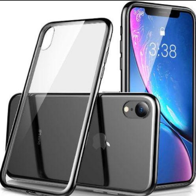 iPhone XR ケース　ブラック透明の通販 by ☆きよ☆'s shop｜ラクマ