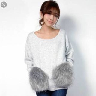 エイミーイストワール(eimy istoire)のfake fur knit(ニット/セーター)