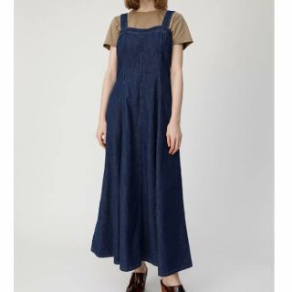 マウジー(moussy)のMOUSSY デニムワンピース ブルー 新品(ロングワンピース/マキシワンピース)