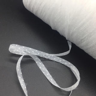 ホワイトドット入りスラリットテープ  10ミリ巾  ５０ｇ(生地/糸)
