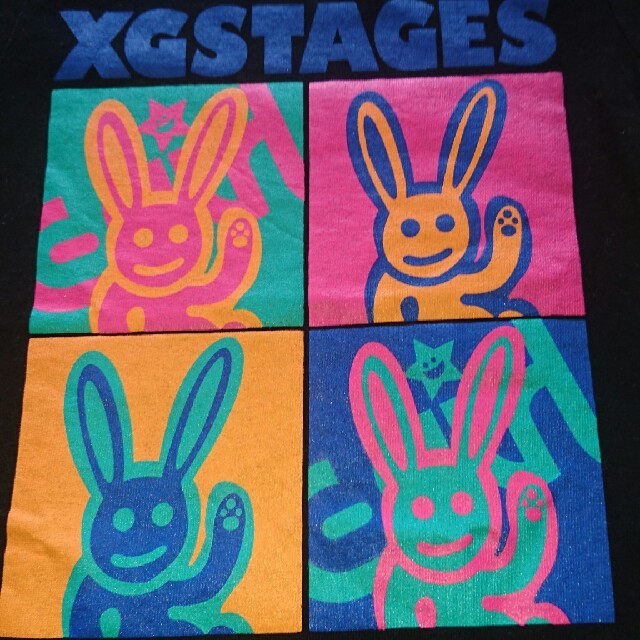 X-girl Stages(エックスガールステージス)の夏服sale☆xgsのウサギTシャツ☆サイズ5T キッズ/ベビー/マタニティのキッズ服女の子用(90cm~)(Tシャツ/カットソー)の商品写真