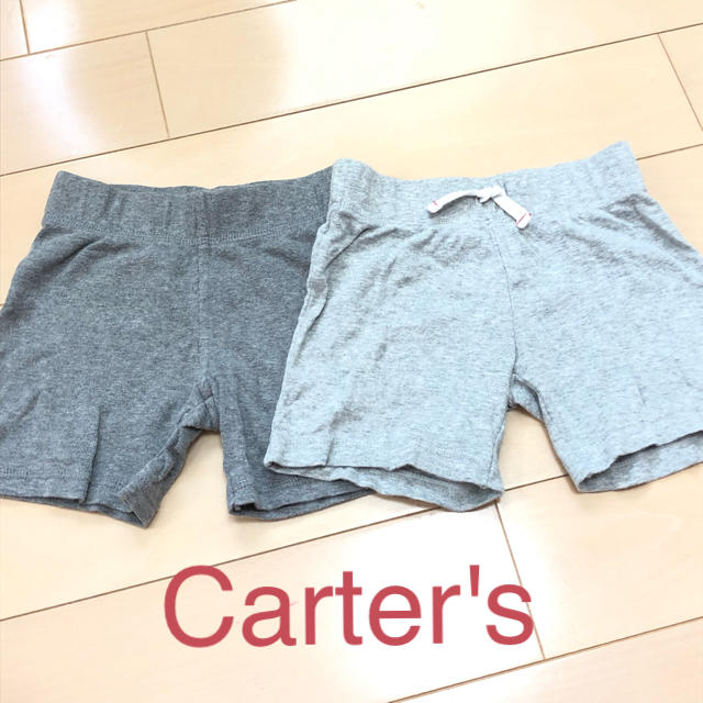 carter's(カーターズ)の(215) 無地 グレー ショートパンツ 2点セット 80cm キッズ/ベビー/マタニティのベビー服(~85cm)(パンツ)の商品写真