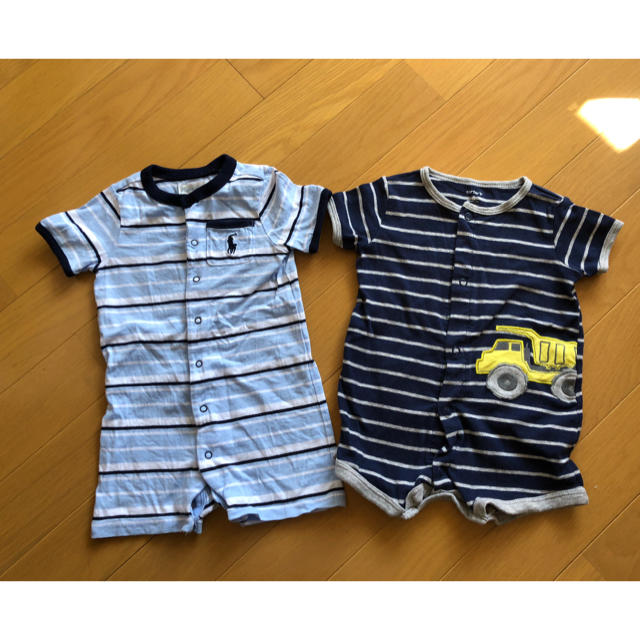 Ralph Lauren(ラルフローレン)の半袖ロンパース 70 セット 男の子 キッズ/ベビー/マタニティのベビー服(~85cm)(ロンパース)の商品写真