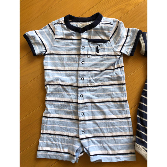 Ralph Lauren(ラルフローレン)の半袖ロンパース 70 セット 男の子 キッズ/ベビー/マタニティのベビー服(~85cm)(ロンパース)の商品写真