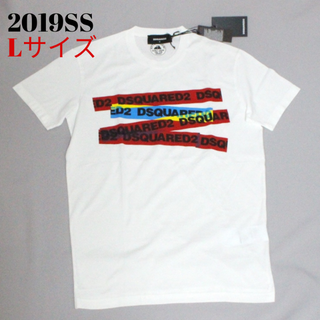 ディースクエアード(DSQUARED2)のDSQUARED2＊2019SS テープロゴTシャツ L 新品(Tシャツ/カットソー(半袖/袖なし))