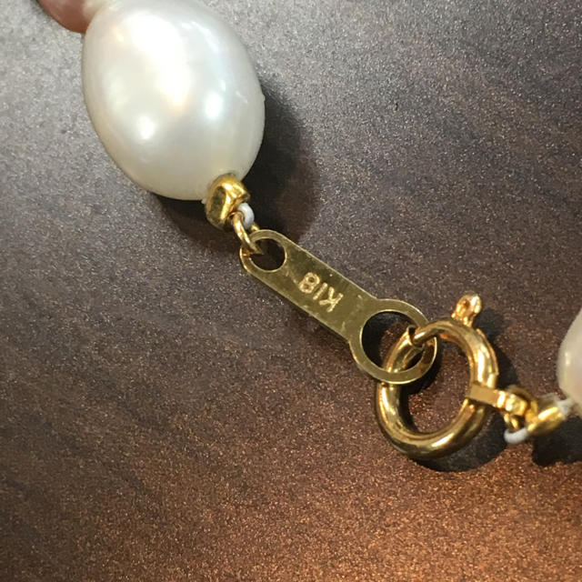 真珠、k18ネックレス・ブレスレット3点セット