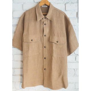 コモリ(COMOLI)の【AURALEE】SUMMER TWEED HARFSLEEVED SHIRTS(シャツ)