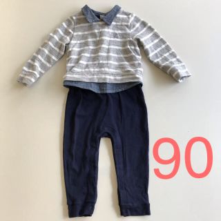 ベビーギャップ(babyGAP)のbaby GAP ながそでロンパース 90サイズ(ロンパース)